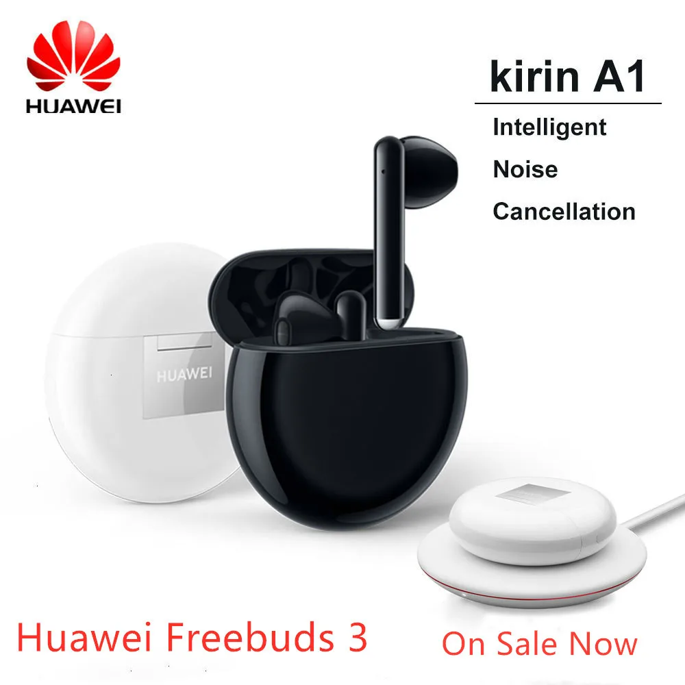 Беспроводные наушники Huawei Freebuds 3 с активным шумоподавлением и сенсорным
