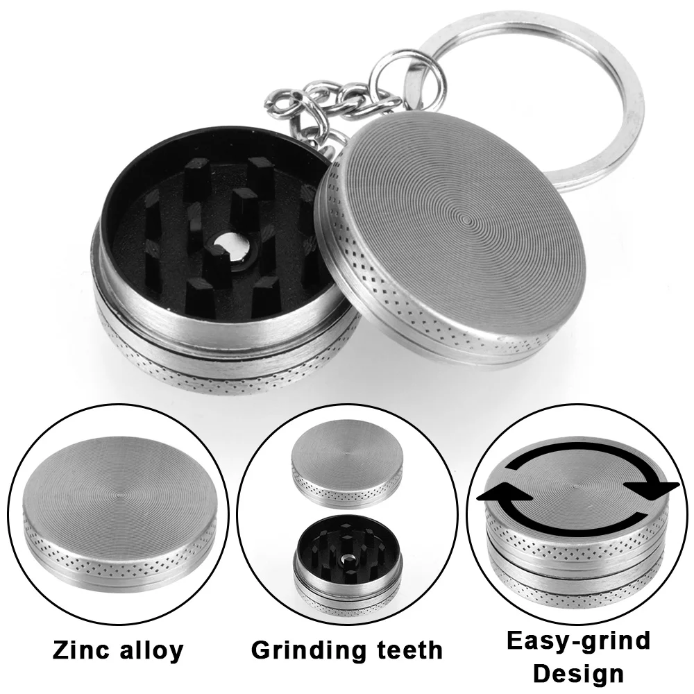 2 слоя Мини милый дробилка табак трава шлифовальный станок металлический
