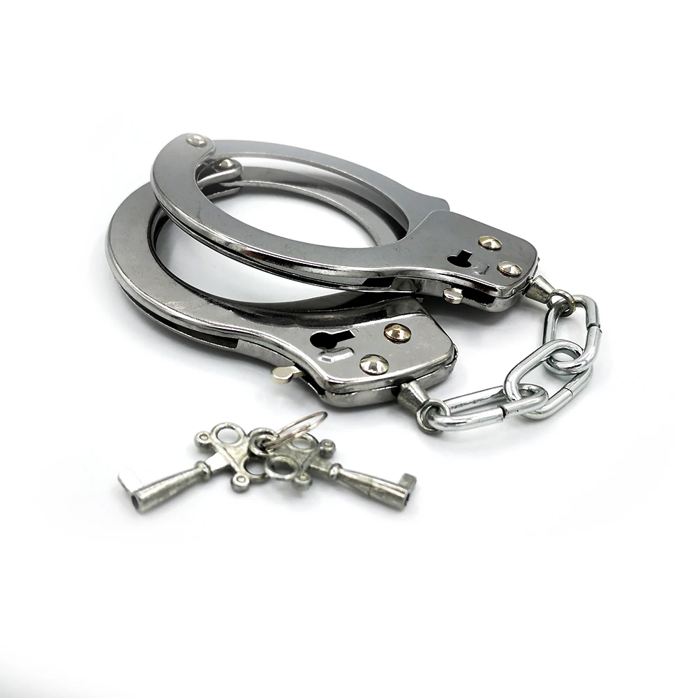 Секс игрушки для взрослых наручники из нержавеющей стали пар Металлические