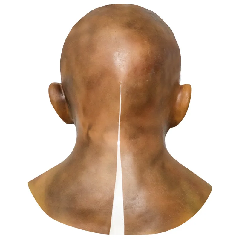 

New Hot Funny Old Man Full Head Mask Halloween Fun Masks soft Young Man Adult Mask Creepy Party Decoration Head Helmet Masks