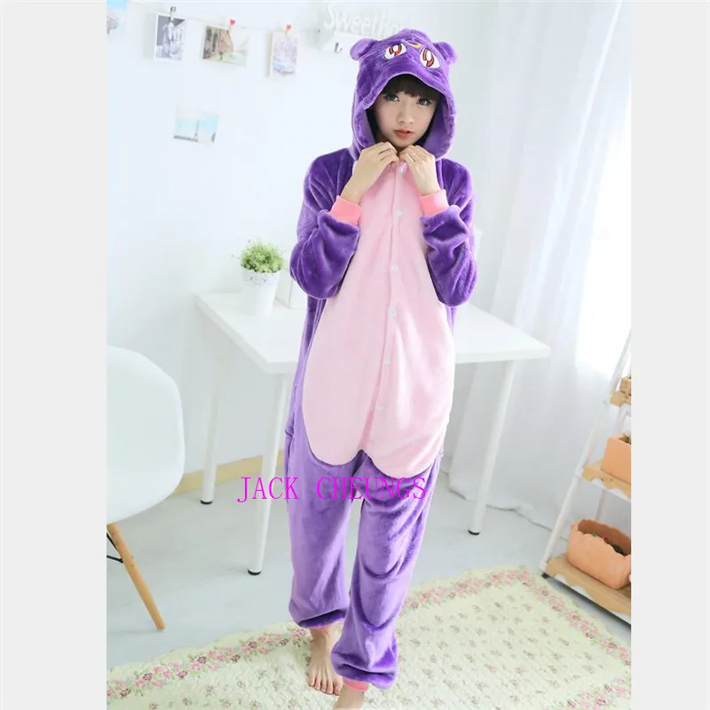 Кигуруми мультфильм животных костюм Диана комбинезоны пижамы для взрослых