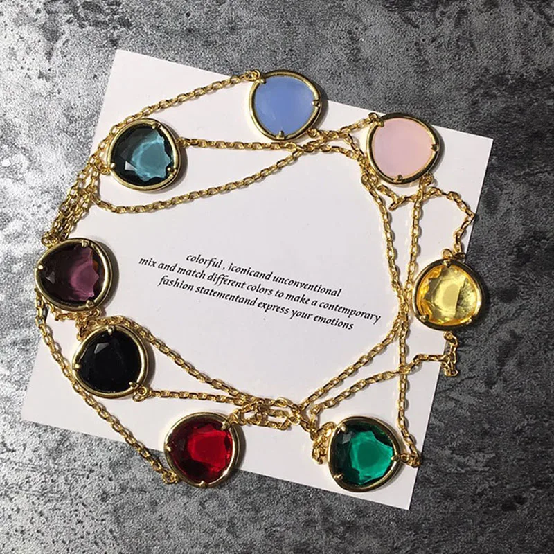 Популярный подарок 2020 года - золотая подвеска на свитере оптовая продажа кода, геометрическая форма, из нержавеющей стали, роскошные ювелирные изделия.