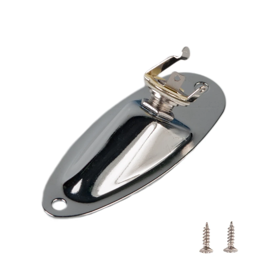 naomi chrom eingang jack platte für stratocaster st elektrische gitarre jack platte neue free global shipping