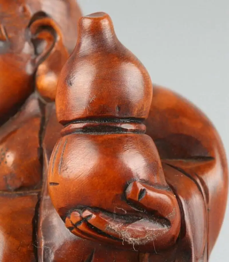 

Chinese Exquisite Hand-carved Buddha Carving Boxwood statue