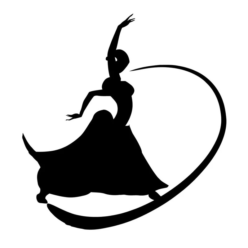 

Pretty Dancing Girl Fashion Car Sticker PVC Bumper Decoration Window Accessories High Quality Auto Decal Waterproof Anti-UV