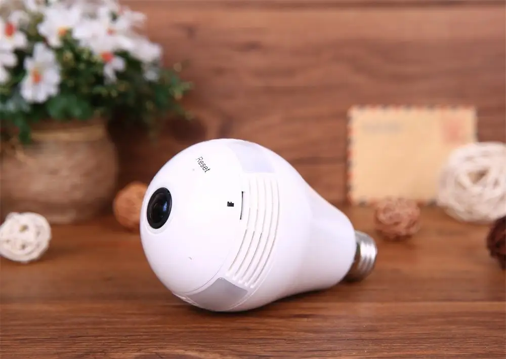 Ip-камера 360 градусов 1080P двухстороннее аудио домашнее видеонаблюдение Беспроводная IP Wifi камера wifi светильник лампа камера