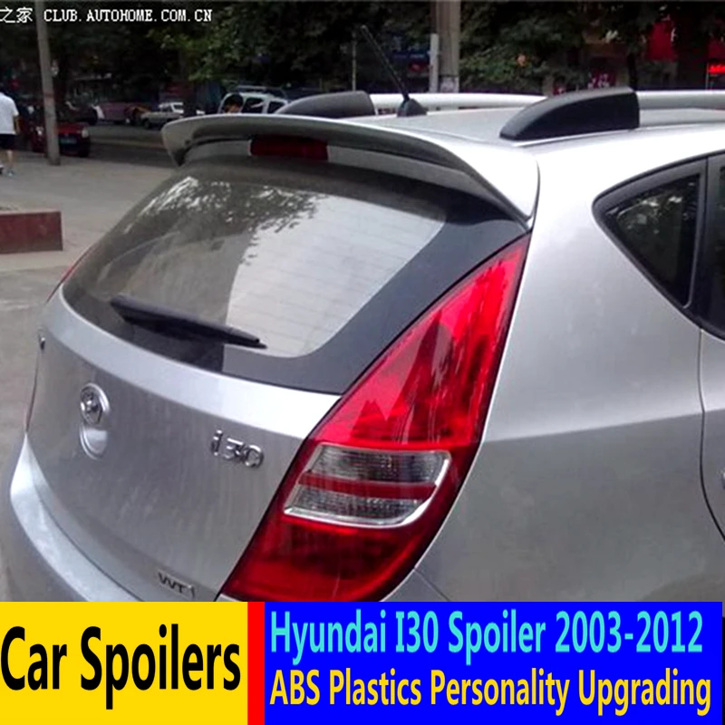 Для Hyundai I30 спойлер 2007 2012 Высокое качество ABS Материал заднее крыло автомобиля