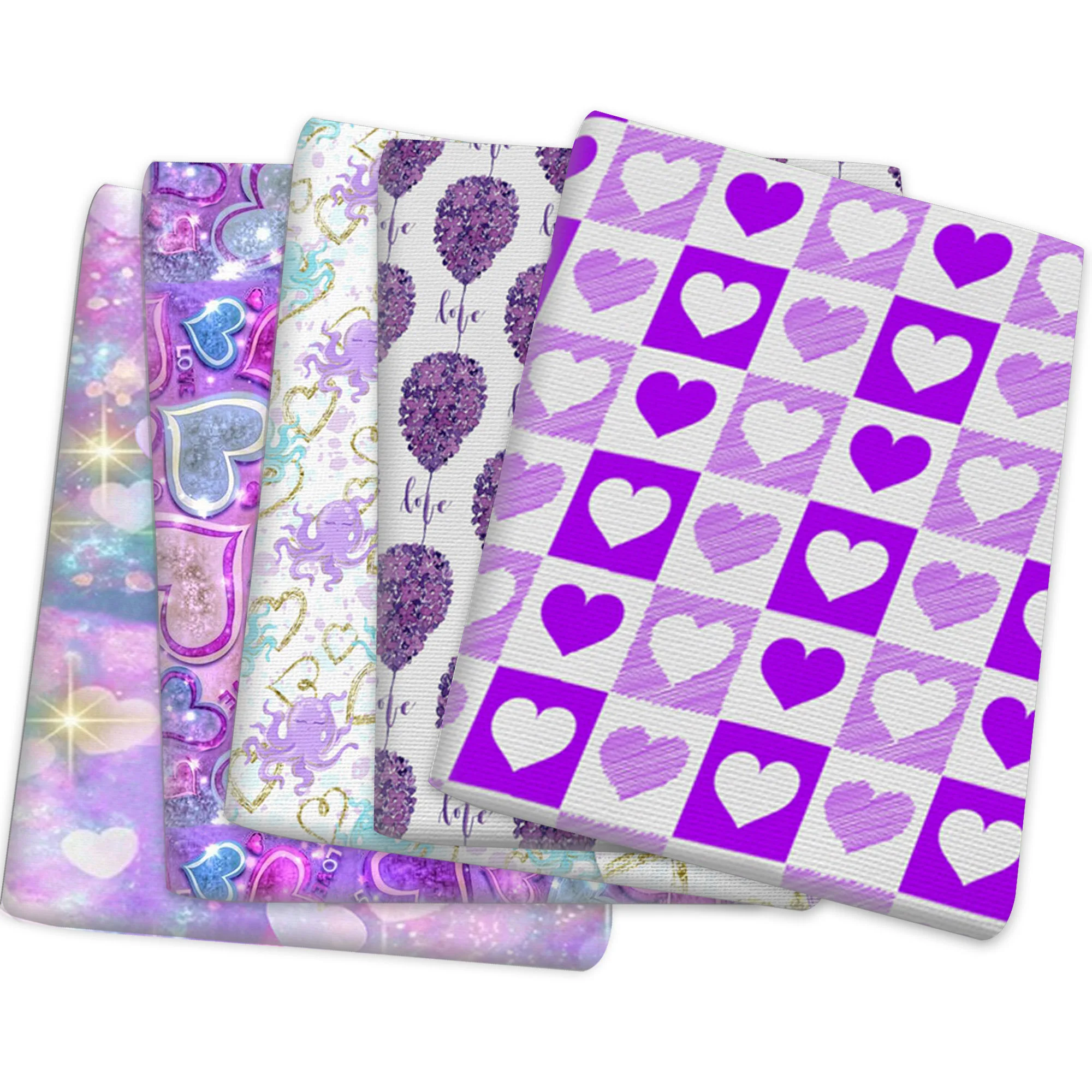 Фиолетовое сердце День Святого Валентина Полиэстер Хлопок шитье рукоделие