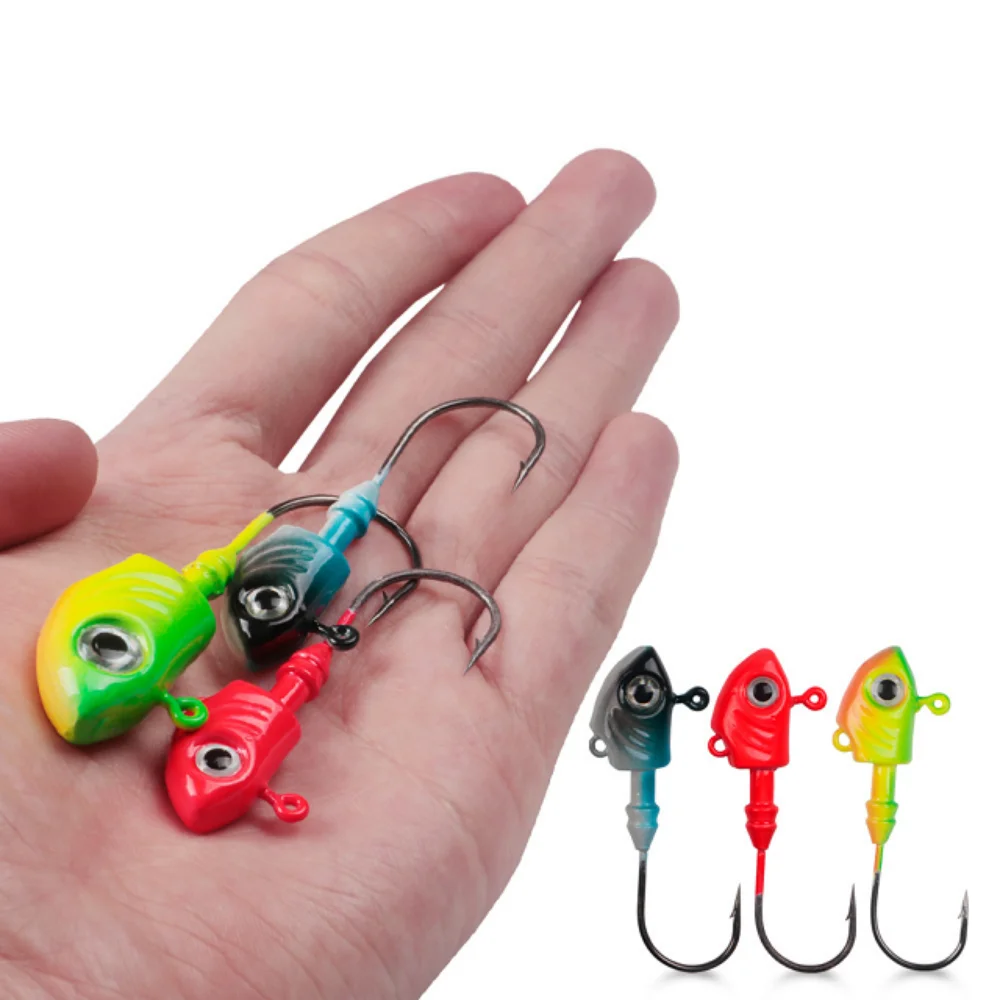 Jig Head Fishing Hook High Carbon Steel Sharpener Fishhook Single Circle Offset Hooks For Sea  Carp Soft Lure Tackle Accessories