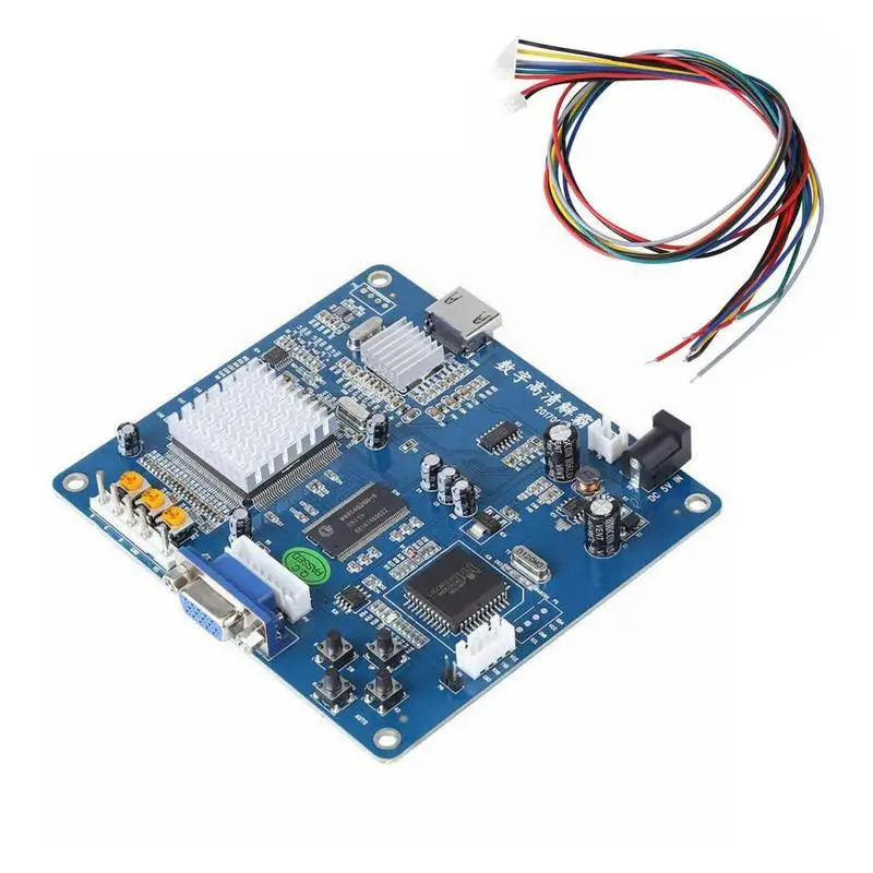 

Цифровой HD преобразователь Q5E0, VGA/RBGS/RGBSHV поворотный, совместимый с HDMI, с низким разрешением