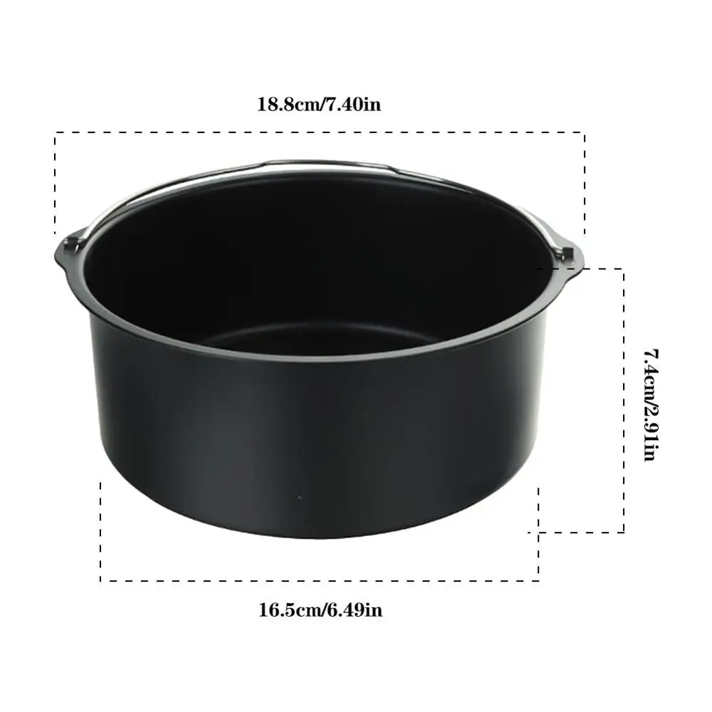 

7 Inch Round Cake Mold Baking Tools Air Fryer Accessories Chiffon Cake Mousse Mold Kitchen Utensils