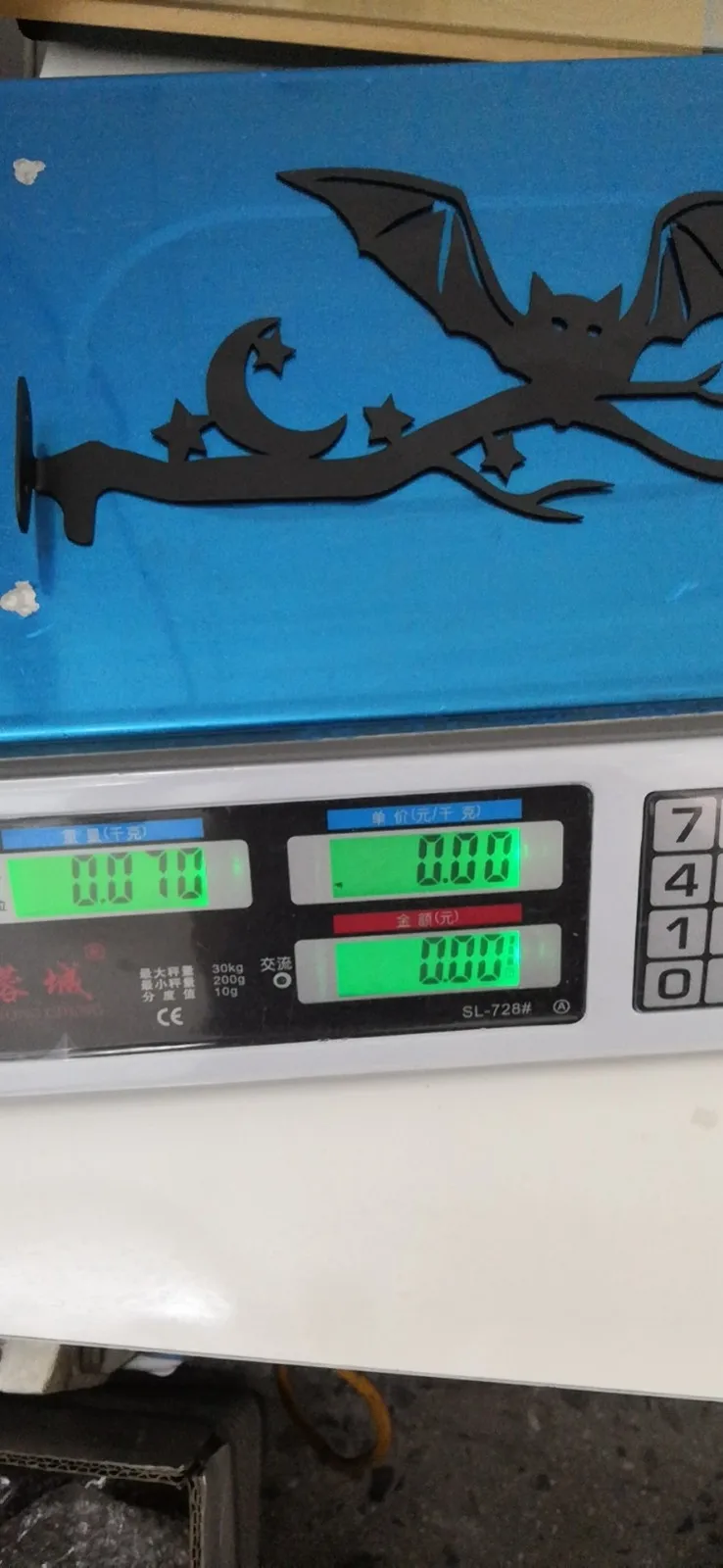 Хэллоуин украшение для дома металлические подвески летучая мышь арт-деко