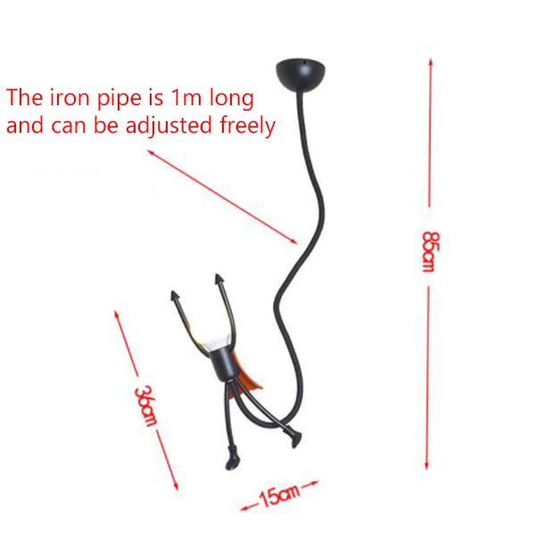 

Creative Retro Hanging Light Iron Man E27 Pendant Lights Kids Bedroom Hallway Aisle Home Decor Pendant lighting Luminaire