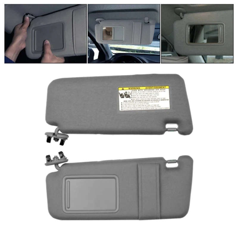 Скидка Серый автомобильный солнцезащитный козырек для Toyota Camry 2007-2011 водитель пассажир правый левый Органайзер 7432006780B0