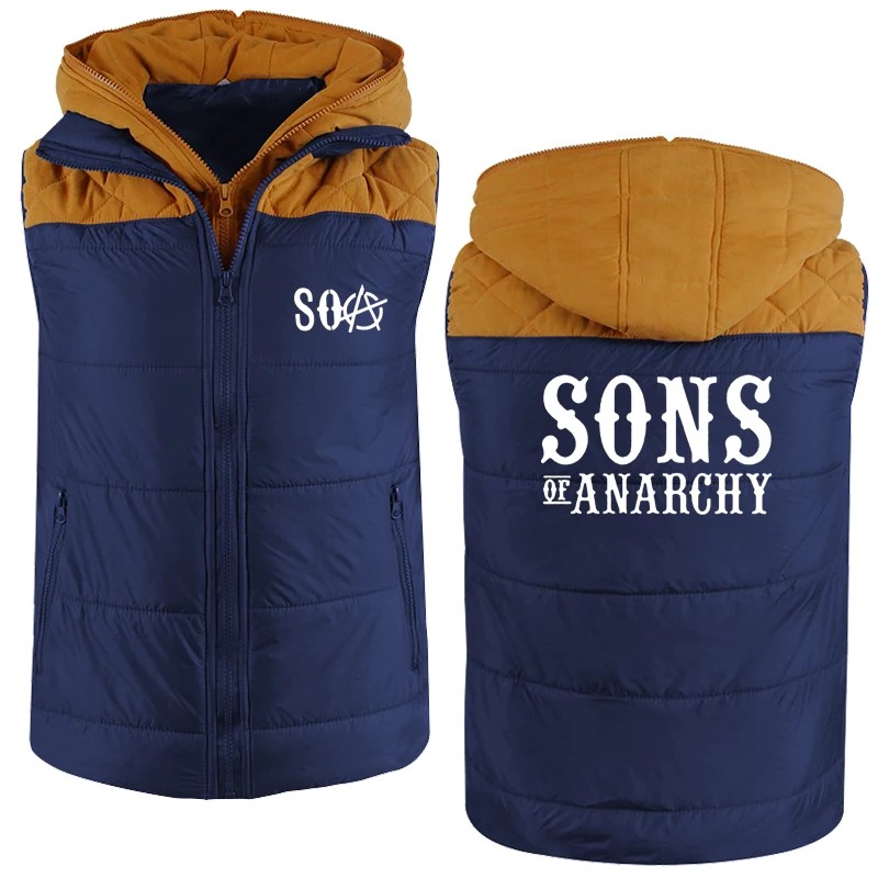 

Casual Men's hoodie SOA Sons of Anarchy the Child SONS Winter Thicken Warm Wool Fleece High Quality Men's Zipper sweatshirt