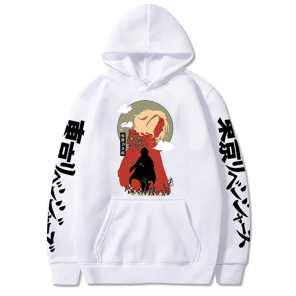 Толстовка унисекс с длинным рукавом Харадзюку худи рисунком Токио призрак