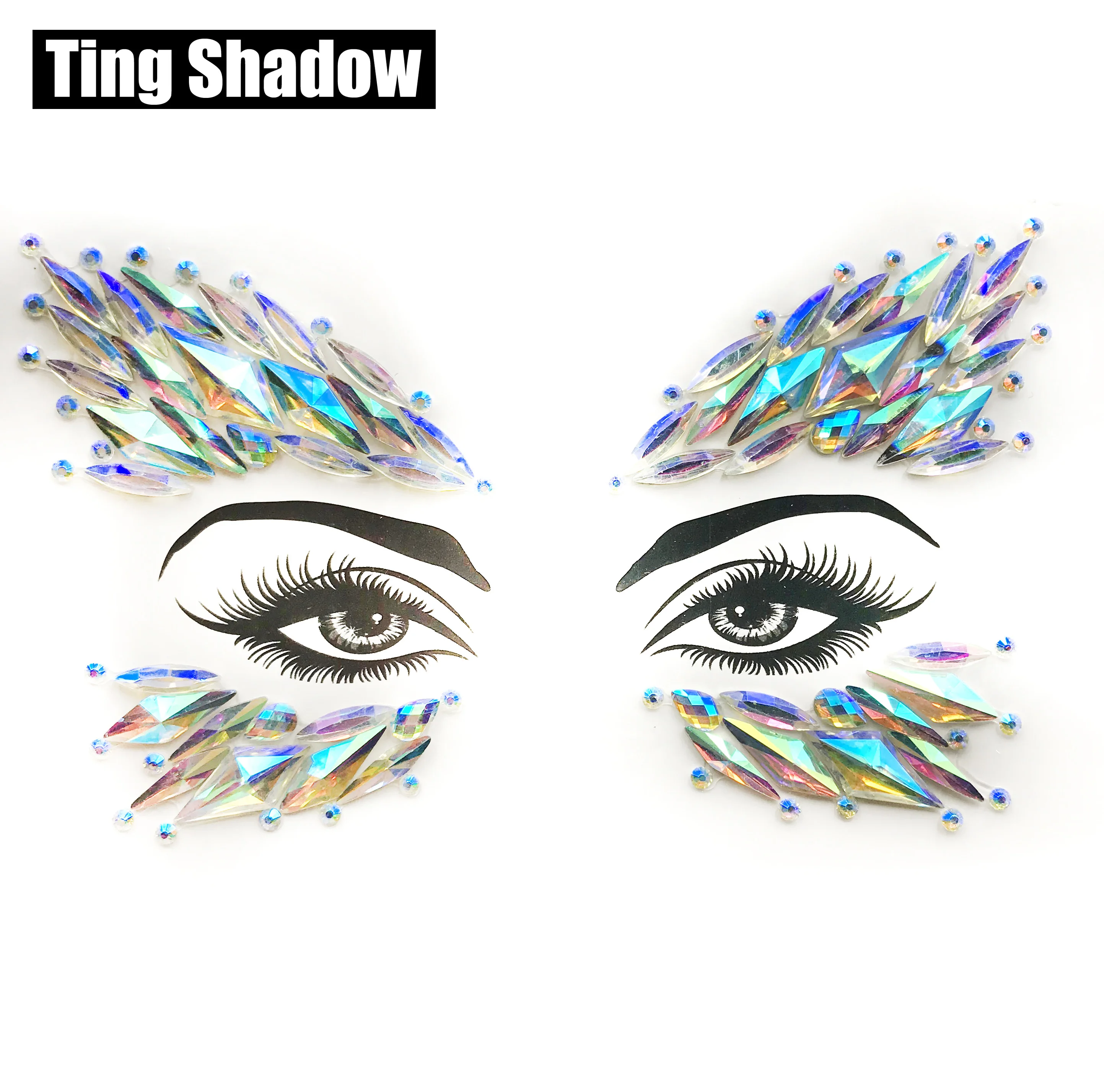 3D Кристальные блестящие драгоценности стикер татуировки для женщин модное тело