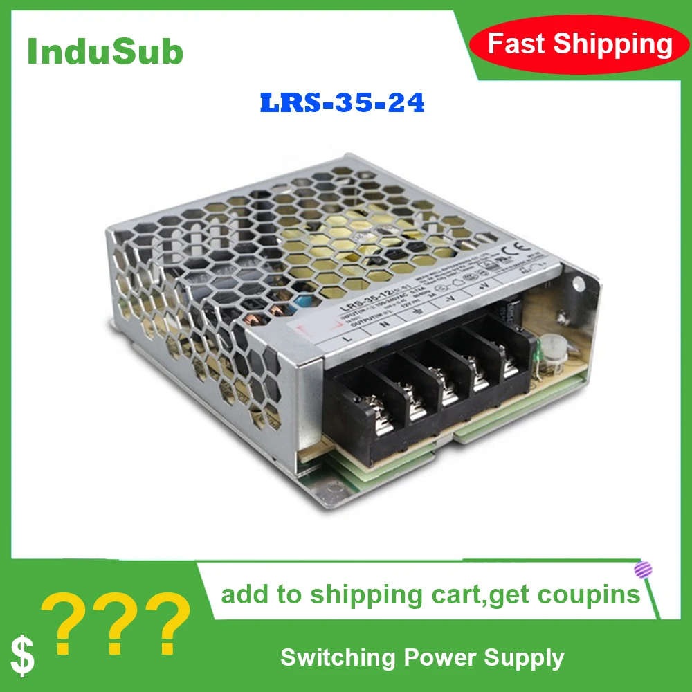 LRS 35 50 75 100 W 3 V 5V 12V 15V 24V 36V 48 meanwell до 5 лет 12 предметов в упаковке 15 24 36 импульсный