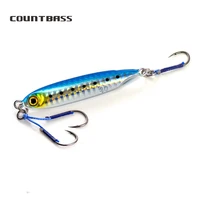 countbass 3pcs 10g 15g 20g 30g 40g micro cast slim slow jig shore jigging metal lures for seawater fishing live fish baits