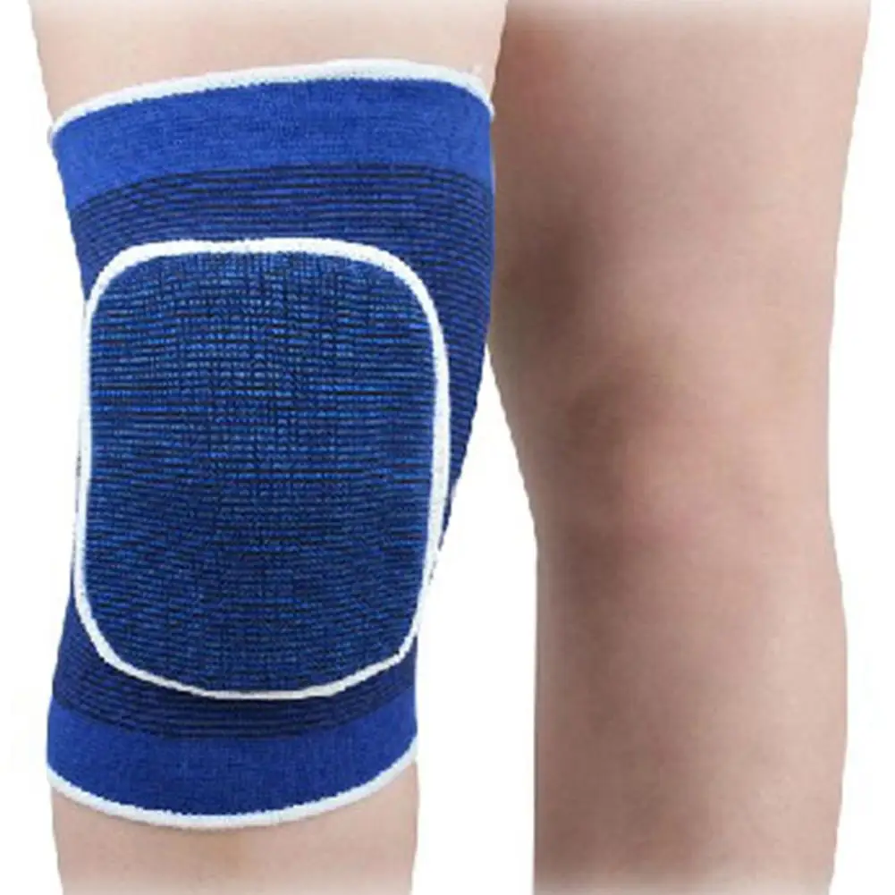 

2pcs Portable Warm Knee Support Sponge Kneepad Breathable Sweat Perspiration Basketball Cycling Punch Knee Pad Strap