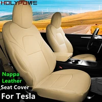 for tesla model 3 y x s seat cover high end customization nappa leather half and full surround car modified interior accessories