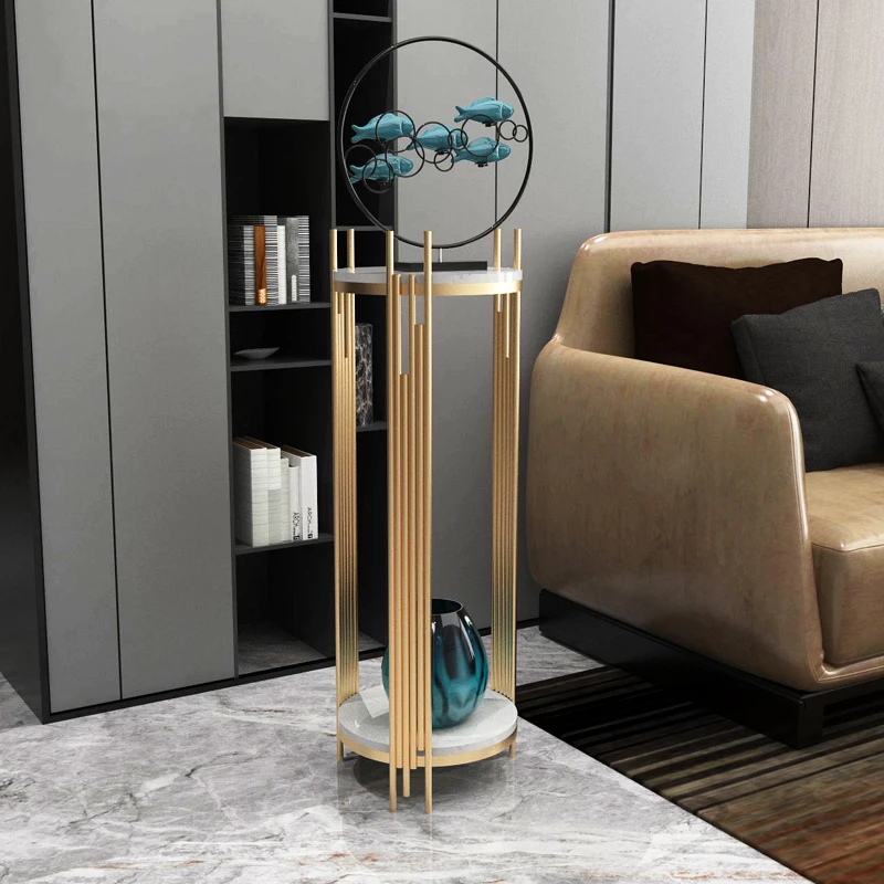 Легкая Роскошная комнатная Цветочная стойка светильник гостиной в