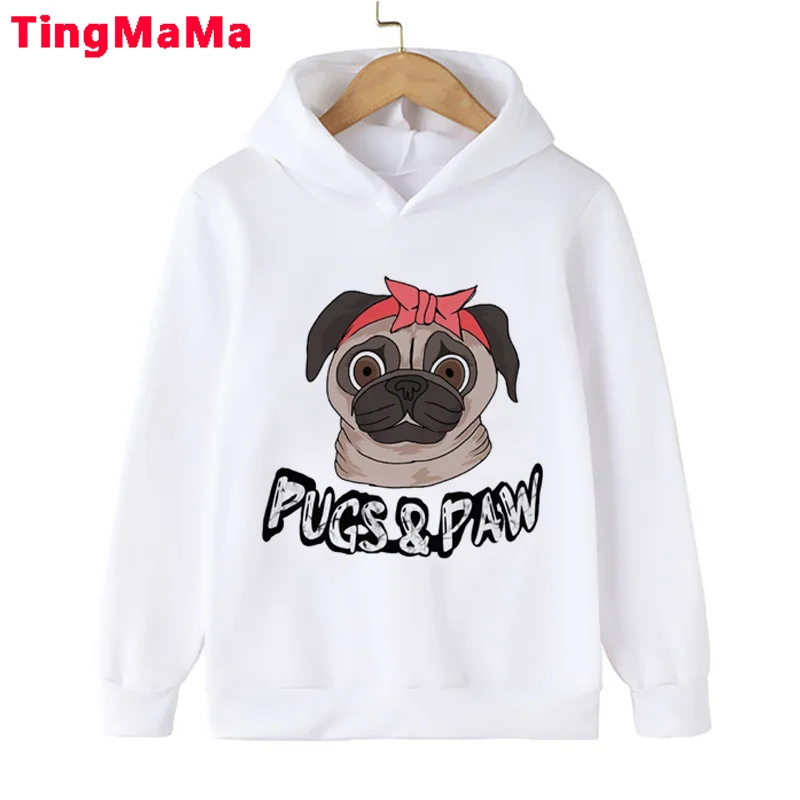 

Pugs boys enfant children hoodie anime cartoon graphic dziecko hoodie girls