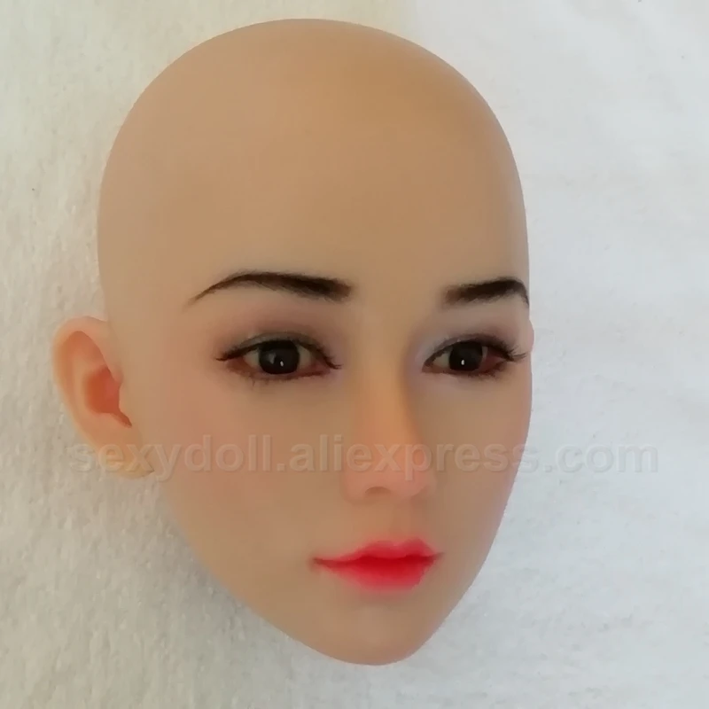 2021 NEW SILICONE SEX DOLL HEAD for 145-175cm height Japanese European real love Sex Doll For using implanted hair eyebrows | Красота и
