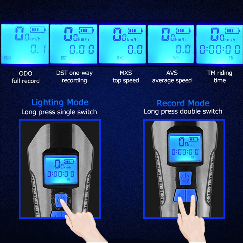 Велосипедный компьютер велосипедный с 4 режимами работы и 6 | Спорт развлечения