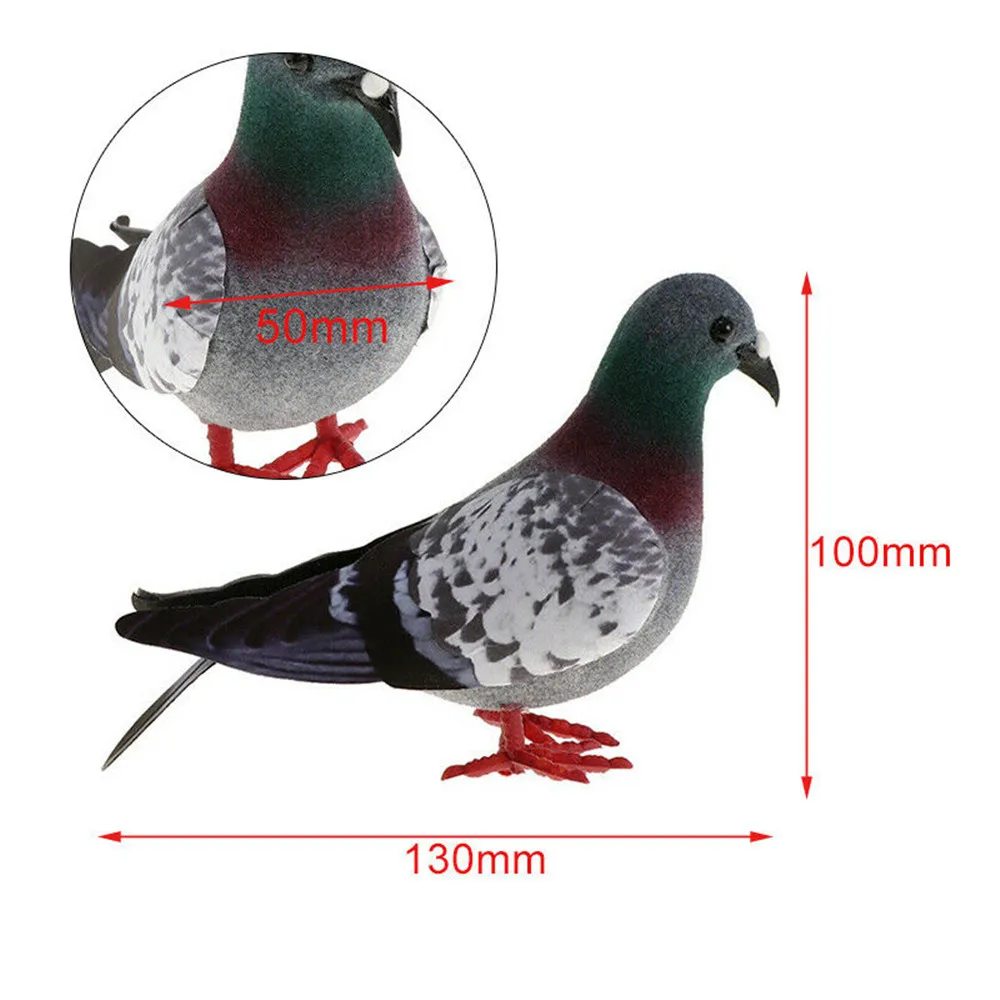 Simulation Decorative Foam Pigeon Model Fake Artificial Imitation Bird Garden Ornament Wedding Decoration Home | Дом и сад
