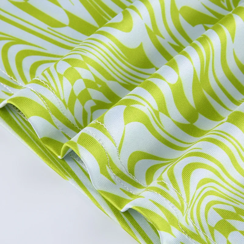 

Stripe Printing Tank Top Vintage Streetwear Crop Tops Women 2021 Summer Short Tops Sexy O-Neck Sleeveless Vest Female Clothing