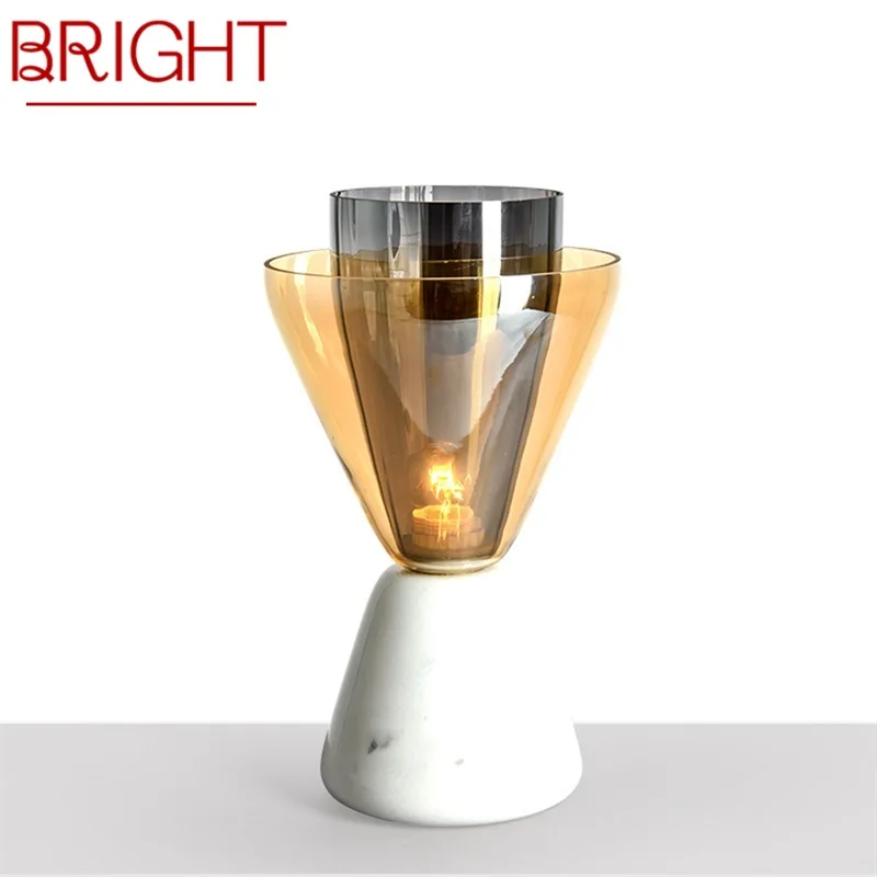 

BRIGHT Contemporary Table LED Lamp Design White Desk Light Home E27 Decorative For Foyer Living Room Office Bedroom