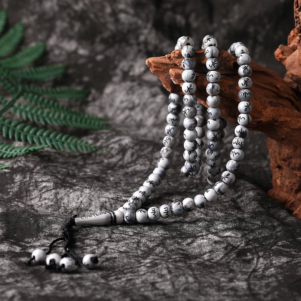 8 мм Ближнего Востока бусины Браслеты Tassel Pendant 99 четки исламский мусульманский