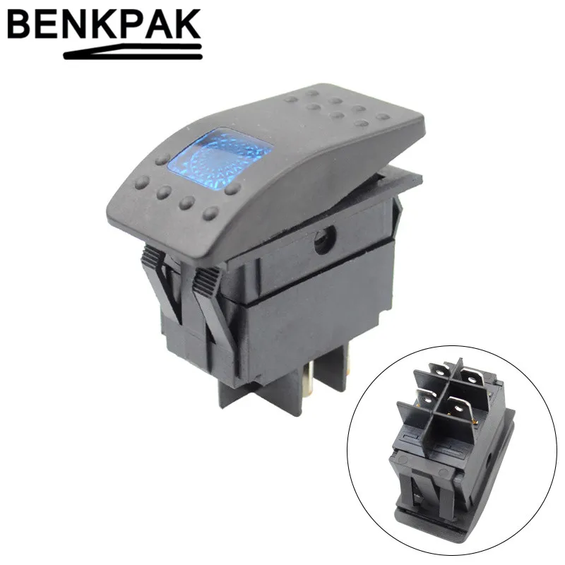Водонепроницаемый 12V 220V 20A кнопочный переключатель ВКЛ/ВЫКЛ 4 Pin