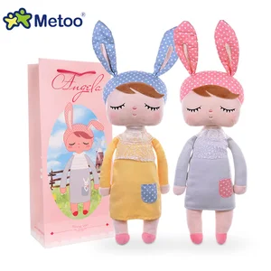 Плюшевая кукла Metoo Анжела, кролик с бумажным мешком, мягкие игрушки в коробке, олень, балет, куклы для сна, для детей, на день рождения, Рождество