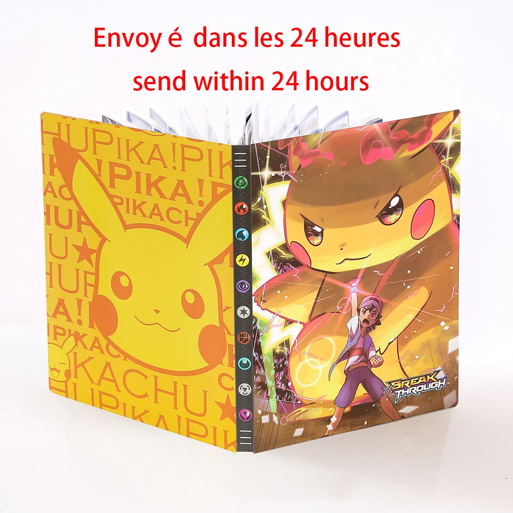 

Pokemon Map Game Cards Album Book 432Pcs Anime Collectors Holder Loaded List Capacity Binder Folder Pokemons Toys for gifts Kid