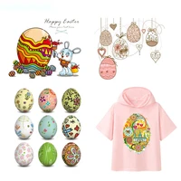 iron on festival patch easter egg patches for clothing stickers on clothes for kids heat transfers applications diy appliques g