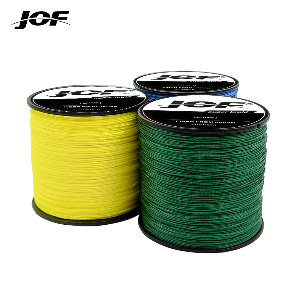 

JOF 2021New 300M 4 Strands 8-80LB Braided Fishing Line PE Multilament Braid Lines wire Smoother Floating Line