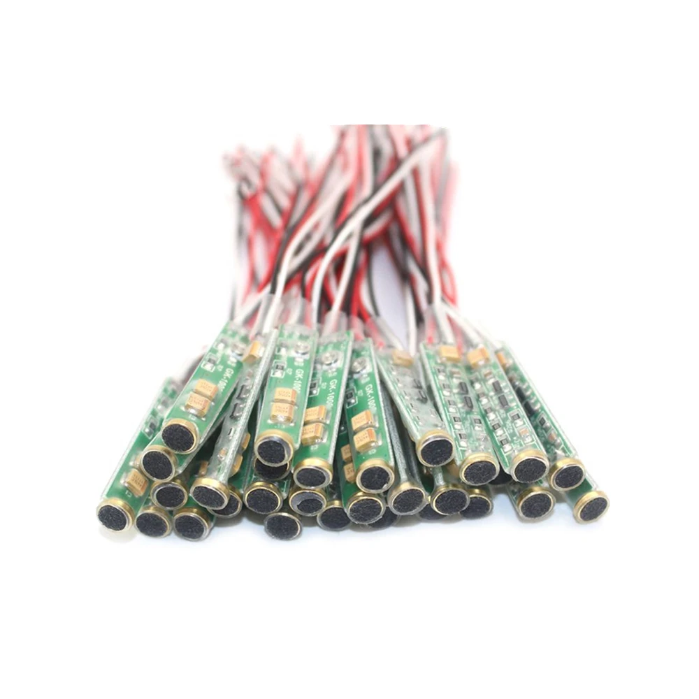 

100pc Output Volume Adjustable Special MIC Microphone Module Audio Pickup Adapter Module with Pre-amplifier