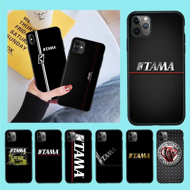 

CUTEWANAN Drum kit brand TAMA Soft Silicone TPU Phone Cover for iPhone 11 pro XS MAX 8 7 6 6S Plus X 5S SE 2020 XR case