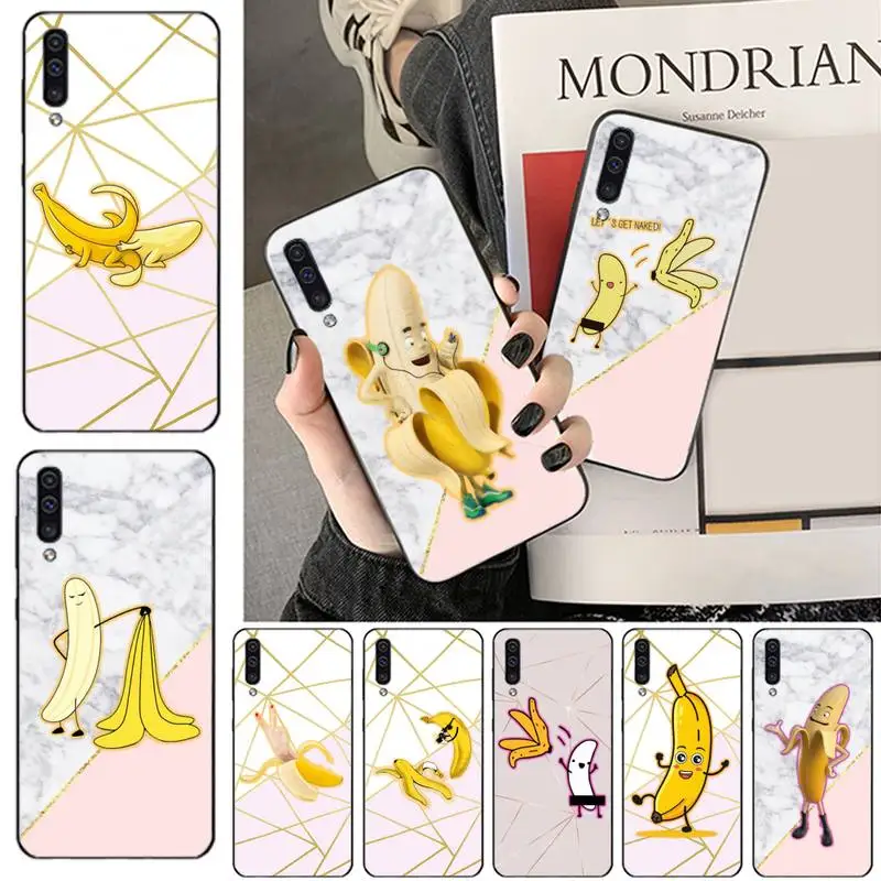 

Cartoon Finger Funny cute Banana Phone Case For Samsung galaxy S 7 8 9 10 20 edge A 6 10 20 30 50 51 70 note 10 plus cover funda