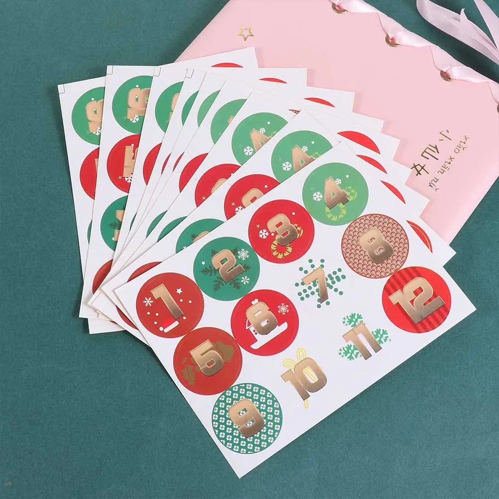 

Handmade Party Favors Box Seal Labels Candy Bag Christmas Gift Decoration Round Label Sticker Gift Sticker Number