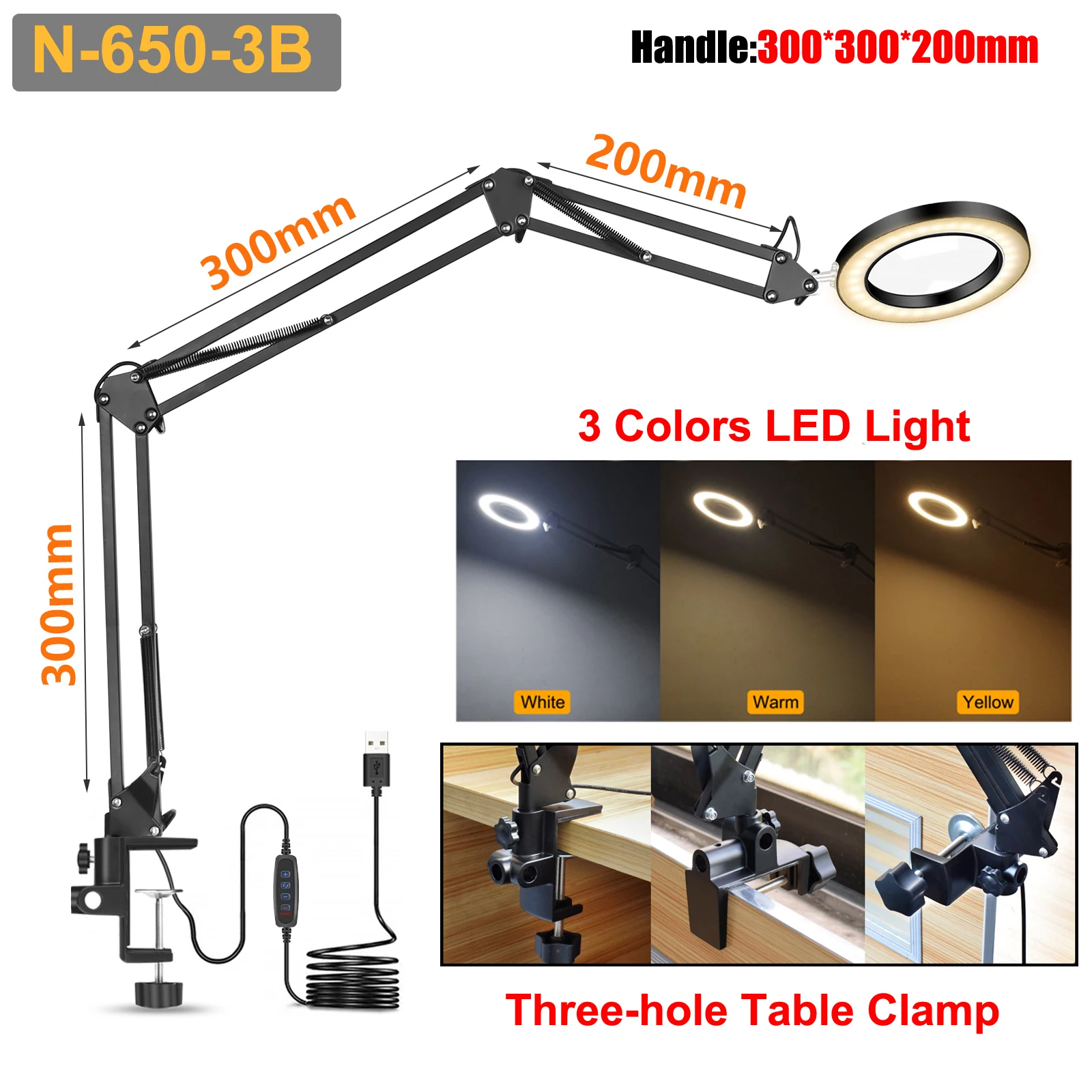 

NEWACALOX 5x лупа с подсветкой