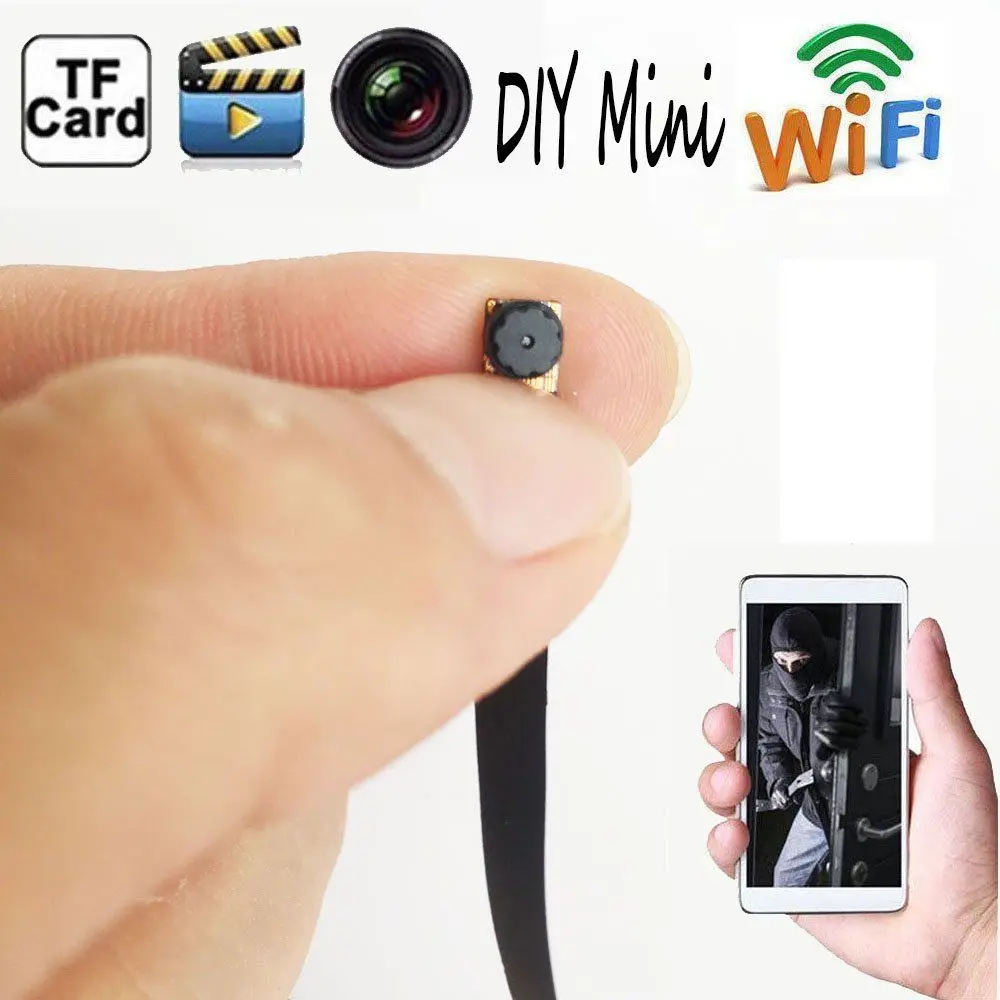 

Беспроводная камера видеоняня WIFI HD DIY Mini Micro DVR Black