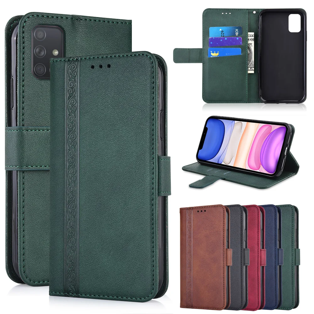 

Wallet Leather case For Samsung S8 S9 S10 S20 J4 J6 Plus A7 2018 A750 A01 A11 A21 A31 A41 A51 A71 A10 A20 A30 A40 A50 S case