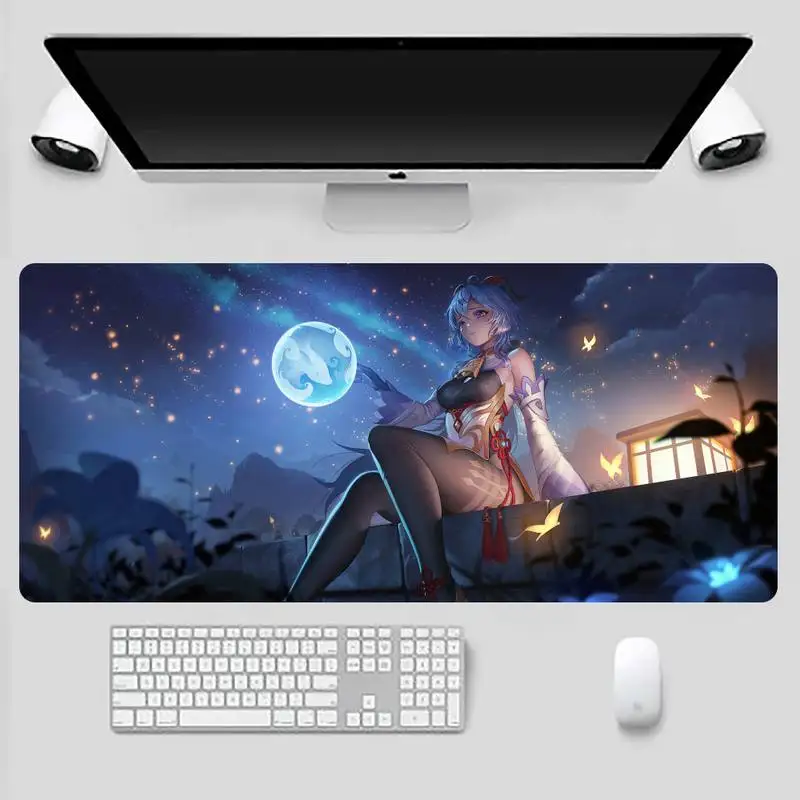 

Genshin Impact game cute Large Mouse pad PC Computer mat Game Office Work Mouse Mat pad X XL Non slip Laptop Cushion mouse pad