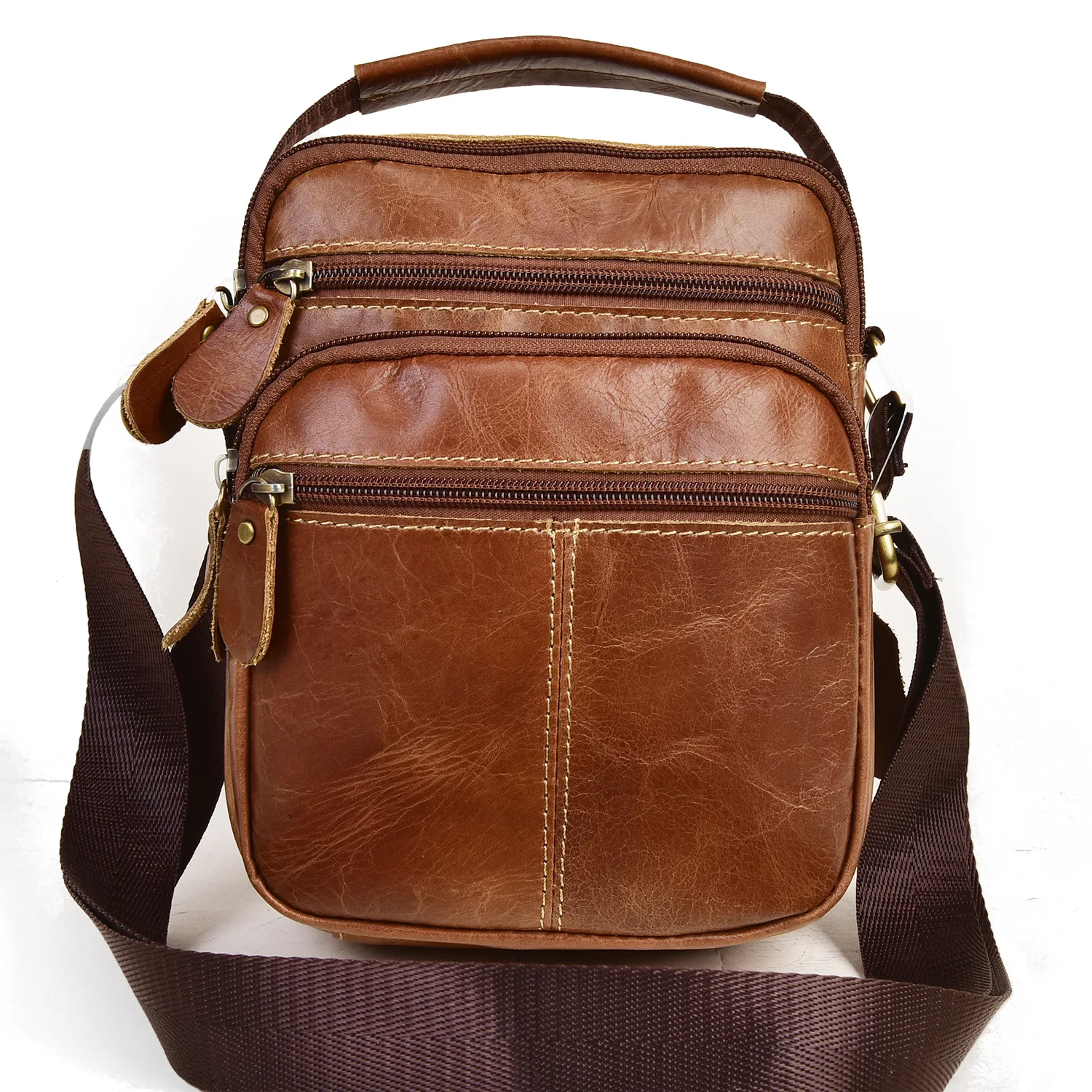 2020 летняя сумка из натуральной кожи мужская через плечо многофункциональная