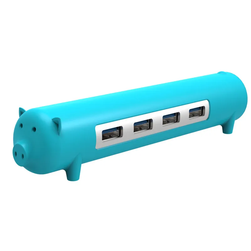 ORICO алюминиевого сплава 4-портовый 5 Гбит/с, высокая Скорость USB3.0Q meng животное-образный хаб с силиконовой втулкой, ARH4P-U3