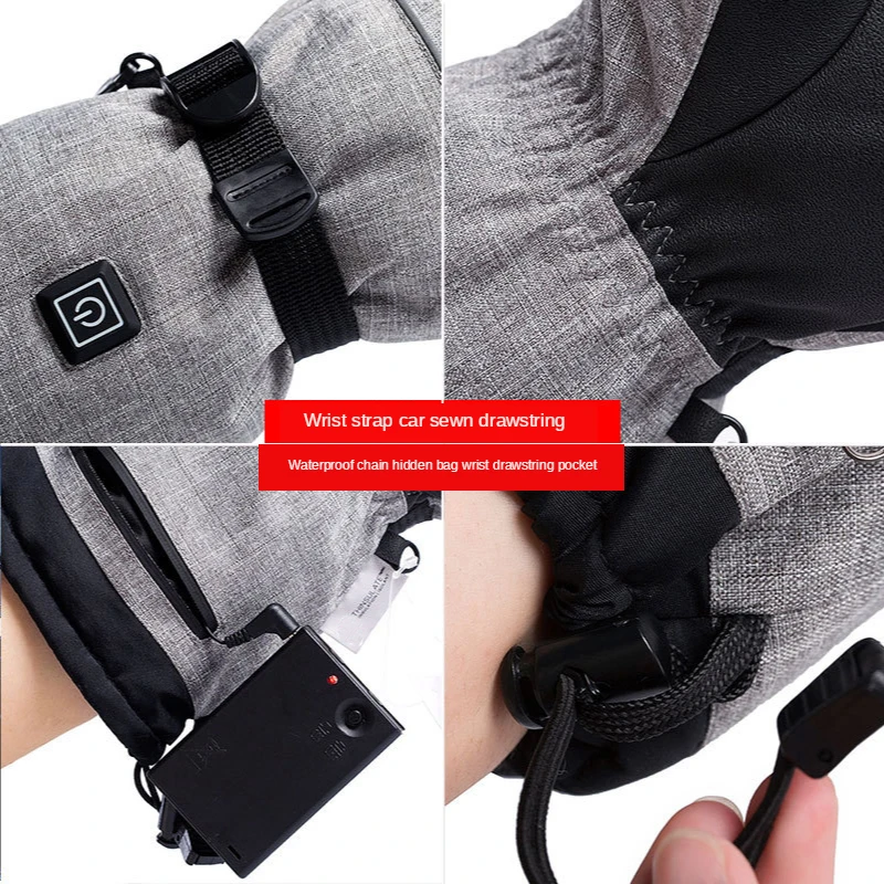 

2020 New Electric Heating Snowmobile Snowboard Ski Gloves Snow Mittens Windproof Waterproof Men Women Snowboarding Skiing Gloves