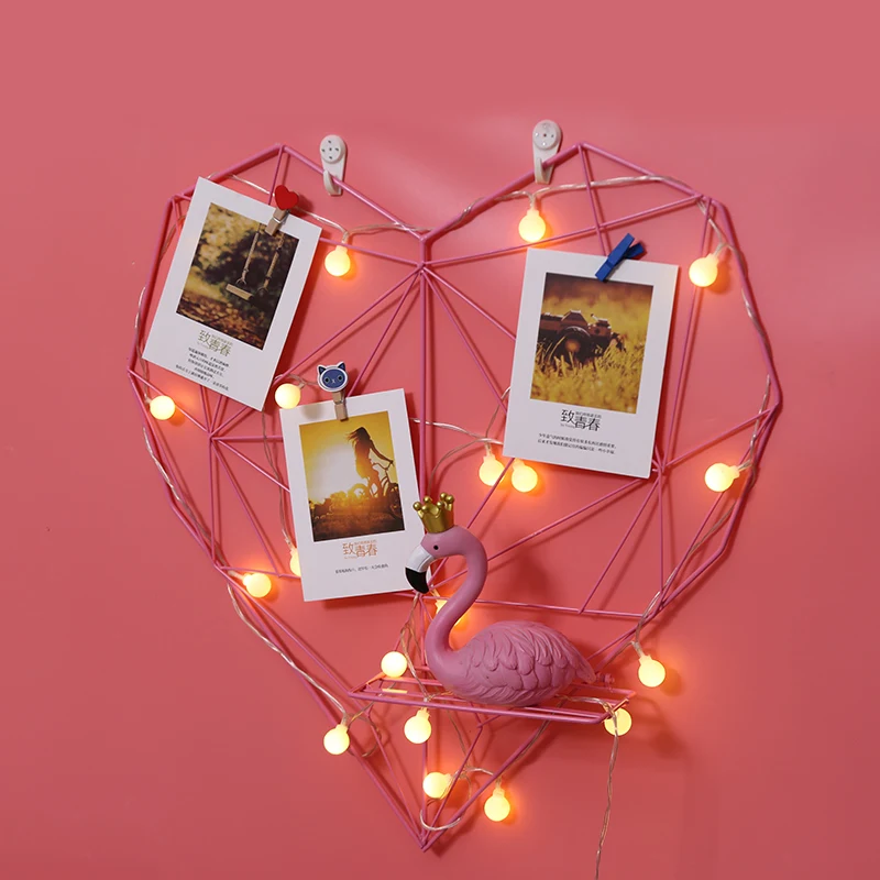 Домашний декор Konco INS железный стеллаж для хранения в форме сердца Скандинавская